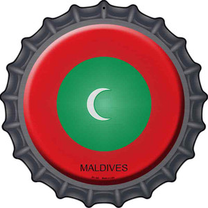 Maldives Country Wholesale Novelty Metal Bottle Cap Sign