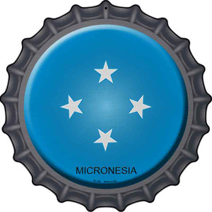 Micronesia Country Wholesale Novelty Metal Bottle Cap Sign