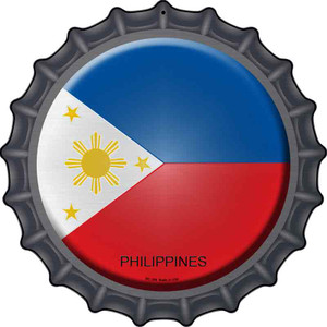 Philippines Country Wholesale Novelty Metal Bottle Cap Sign