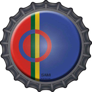 Sami Country Wholesale Novelty Metal Bottle Cap Sign