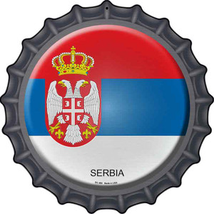 Serbia Country Wholesale Novelty Metal Bottle Cap Sign