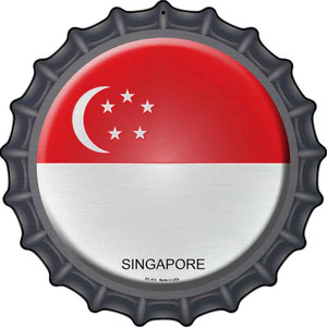 Singapore Country Wholesale Novelty Metal Bottle Cap Sign