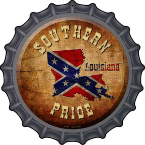 Southern Pride Louisiana Wholesale Novelty Metal Bottle Cap Sign