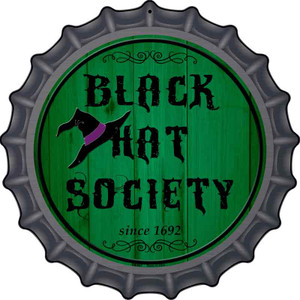 Black Hat Society Wholesale Novelty Metal Bottle Cap Sign