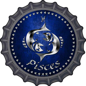 Pisces Wholesale Novelty Metal Bottle Cap Sign