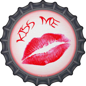 Kiss Me Wholesale Novelty Metal Bottle Cap Sign