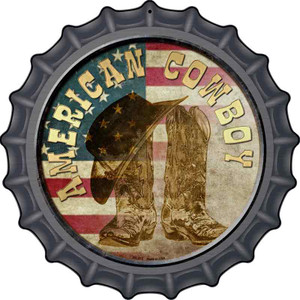 American Cowboy Wholesale Novelty Metal Bottle Cap Sign