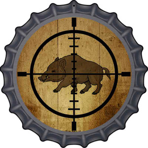 Boar Hunter Wholesale Novelty Metal Bottle Cap Sign