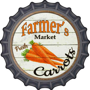 Farmers Market Carrots Wholesale Novelty Metal Bottle Cap Sign