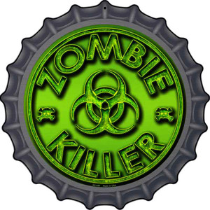Zombie Killer Wholesale Novelty Metal Bottle Cap Sign