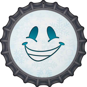 Smile Face Snowflake Wholesale Novelty Metal Bottle Cap Sign