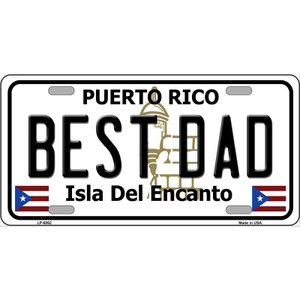 Best Dad Puerto Rico Wholesale Metal Novelty License Plate