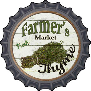 Farmers Market Thyme Wholesale Novelty Metal Bottle Cap Sign