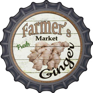 Farmers Market Ginger Wholesale Novelty Metal Bottle Cap Sign