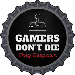 Joystick Gamers Dont Die Wholesale Novelty Metal Bottle Cap Sign