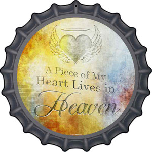 Heart Lives In Heaven Wholesale Novelty Metal Bottle Cap Sign