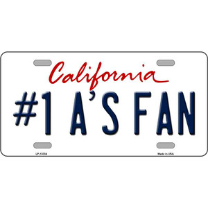 Number 1 Athletics Fan Wholesale Novelty Metal License Plate Tag