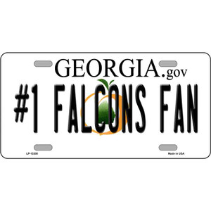 Number 1 Falcons Fan Wholesale Novelty Metal License Plate Tag