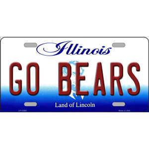 Go Bears Wholesale Novelty Metal License Plate Tag