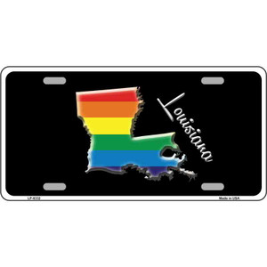 Louisiana Rainbow Wholesale Metal Novelty License Plate