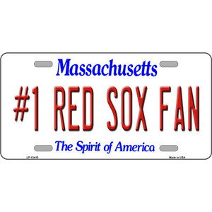 Number 1 Red Sox Fan Wholesale Novelty Metal License Plate Tag