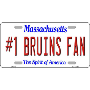 Number 1 Bruins Fan Wholesale Novelty Metal License Plate Tag