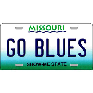 Go Blues Wholesale Novelty Metal License Plate Tag