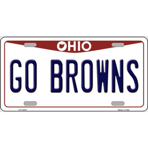 Go Browns Wholesale Novelty Metal License Plate Tag