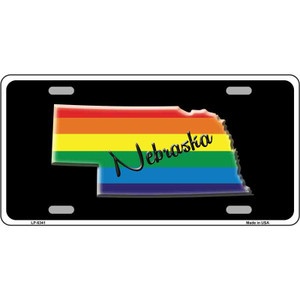 Nebraska Rainbow Wholesale Metal Novelty License Plate