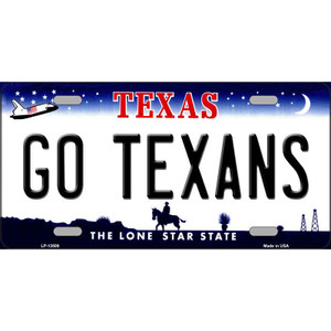 Go Texans Wholesale Novelty Metal License Plate Tag