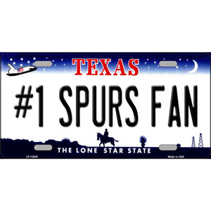 Number 1 Spurs Fan Wholesale Novelty Metal License Plate Tag