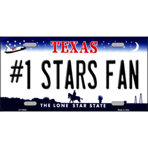 Number 1 Stars Fan Wholesale Novelty Metal License Plate Tag