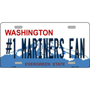 Number 1 Mariners Fan Wholesale Novelty Metal License Plate Tag