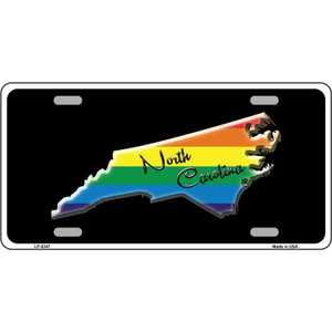 North Carolina Rainbow Wholesale Metal Novelty License Plate