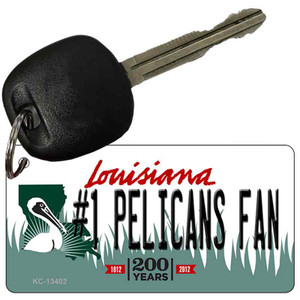 Number 1 Pelicans Fan Wholesale Novelty Metal Key Chain