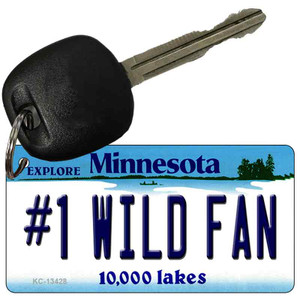 Number 1 Wild Fan Wholesale Novelty Metal Key Chain