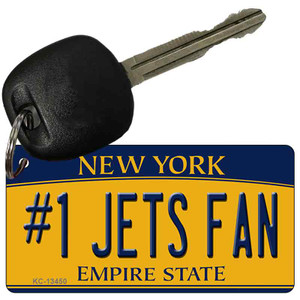 Numbers 1 Jets Fan Wholesale Novelty Metal Key Chain