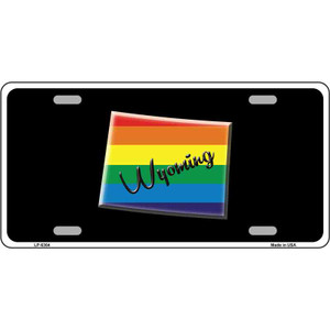 Wyoming Rainbow Wholesale Metal Novelty License Plate