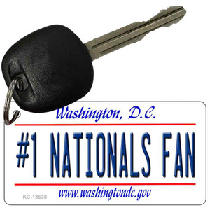 Number 1 Nationals Fan Wholesale Novelty Metal Key Chain