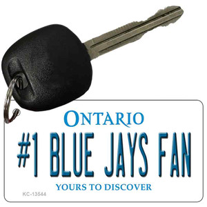 Number 1 Blue Jays Fan Wholesale Novelty Metal Key Chain