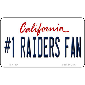 Number 1 Raiders Fan Wholesale Novelty Metal Magnet M-13326