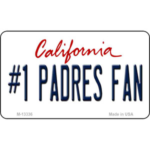 Number 1 Padres Fan Wholesale Novelty Metal Magnet M-13336