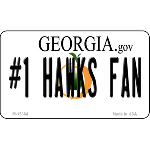 Number 1 Hawks Fan Wholesale Novelty Metal Magnet M-13384