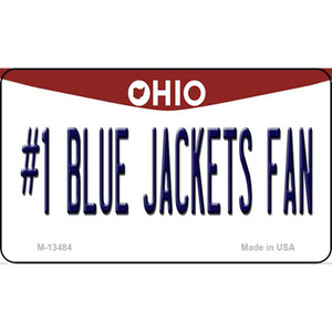 Number 1 Blue Jackets Fan Wholesale Novelty Metal Magnet M-13484