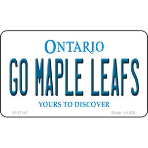 Go Maple Leafs Wholesale Novelty Metal Magnet M-13547