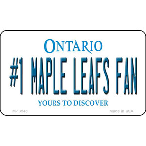 Number 1 Maple Leafs Fan Wholesale Novelty Metal Magnet M-13548