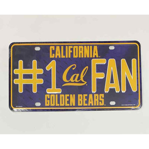 California Bears Fan Deluxe Wholesale Metal Novelty License Plate