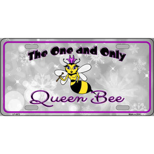 Queen Bee Purple Wholesale Metal Novelty License Plate