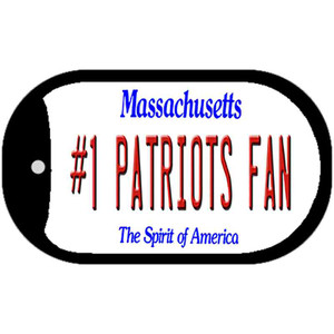 Number 1 Patriots Fan Wholesale Novelty Metal Dog Tag Necklace