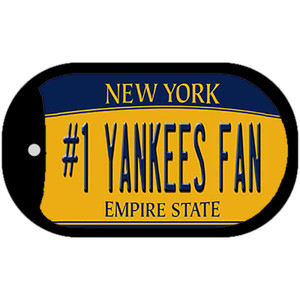 Number 1 Yankees Fan Wholesale Novelty Metal Dog Tag Necklace